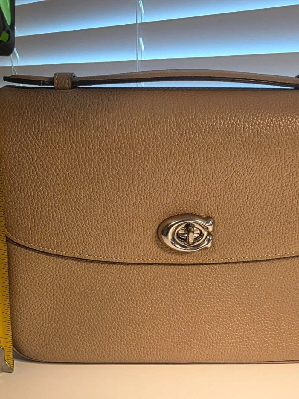 Coach Cassie Pebbled Leather Crossbody bag in Taupe Silver - Picture 8 of 11